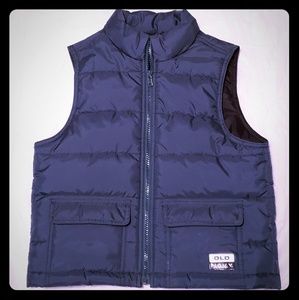 Boys Old Navy Hunter Green Puffer Vest Size 6 7
